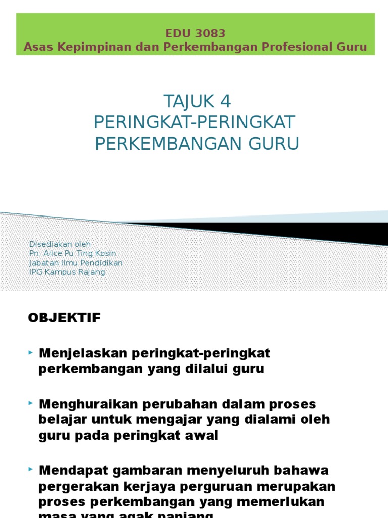 Peringkat Perkembangan Guru Pdf