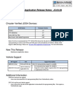 Chrysler J2534 Application Release Notes - J5.03.28