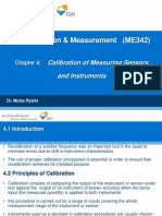 Instrumentation & Measurement (ME342) : Calibration of Measuring Sensors and Instruments