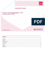 As-AL SOW 9709 01 PureMathematics1 P1