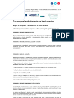 Proceso Para La Administración de Medicamentos, Revista de Enfermería