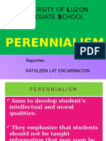 University of Luzon Graduate School: Perennialism