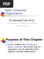 Basic Computer Organization: Dr. Bernard Chen PH.D