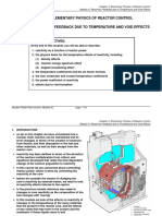 Chapter 3: Elementary Physics of Reactor Control Module C: Reactivity Feedback Due To Temperature and Void Effects