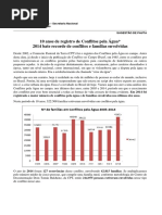 Conflitos Pela Água Relatório CPT 2014