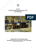 CE 332 Environmental Engineering-Lab I (Lab Manual) : Department of Civil Engineering