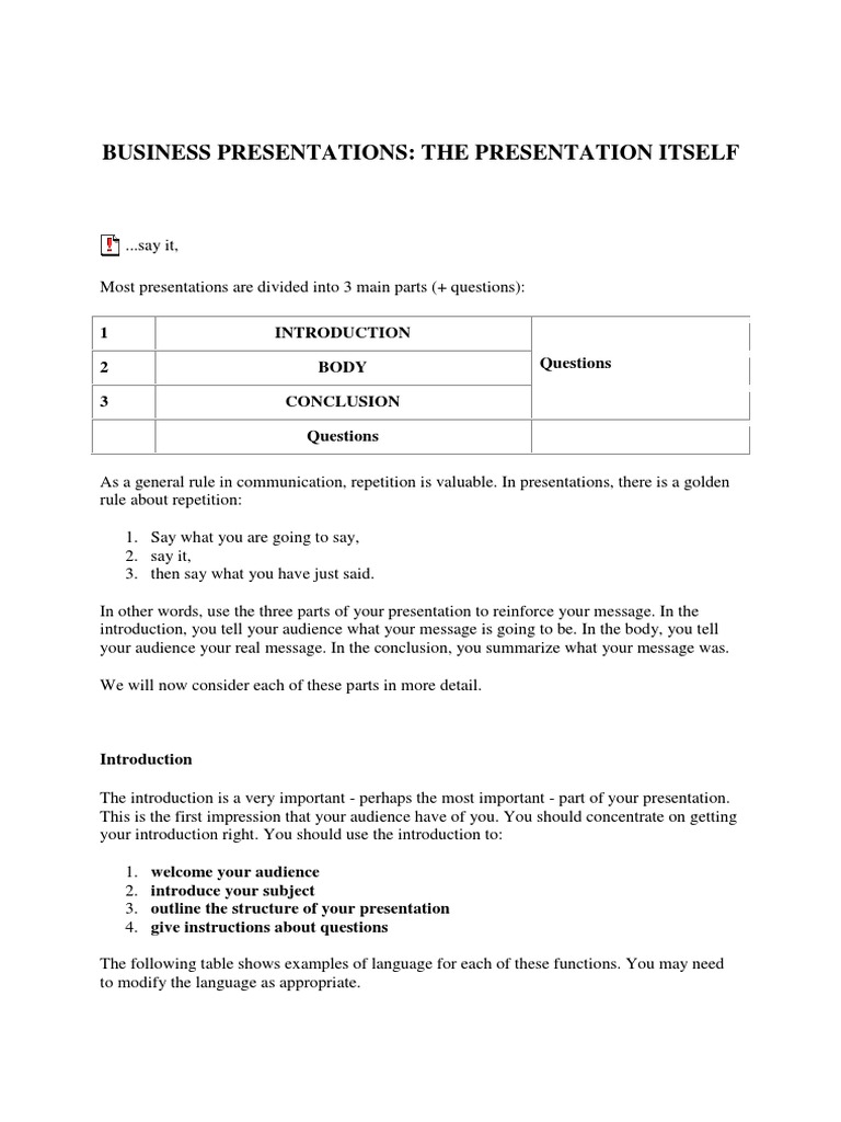Effective Business Presentation Tips | PDF | Semiotics | Cognitive Science