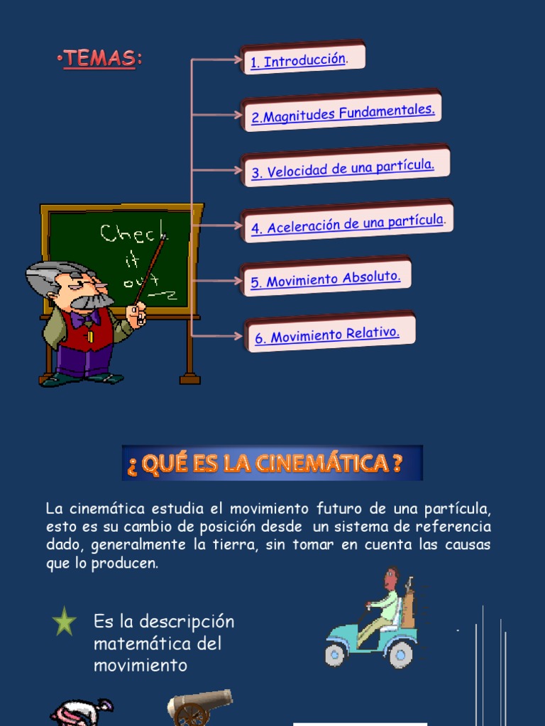 Cinematica de Una Particula Cinemática Aceleración