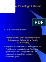 El Rol Del Psicólogo Laboral 28-03