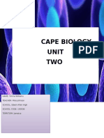 Cape Biology Unit TWO