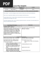 Lesson Plan Template: Date Subject Number of Students Grade