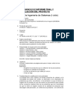 Esquema Básico D e Informe Final y de Evaluación Del Proyecto