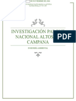 Investigación Parque Nacional Altos de Campana FINAL