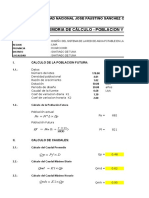 Calculo Poblacion y Caudales Uni