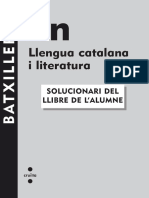  Solucionari Llengua Catalana 2n Batx (Blocs 1,2,3) Editorial Cruïlla 