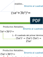 Algebra - Productos Notables