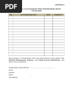 Format Surat Pelantikan Pegawai Pemeriksa Stok