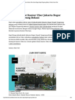 Lokasi Alamat Kantor Uber Jakarta Bogor Depok Tangerang Bekasi - Daftar Driver Uber