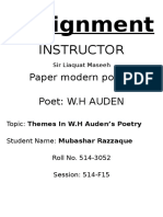 W.H.Auden poetry analysis.docx
