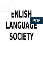 Enlish Language Society