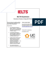 Ielts Examiner Ad - Ucc 2016