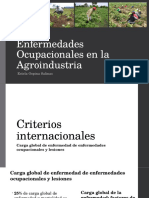 Enfermedades Ocupacionales en La Agroindustria Dra Ospina