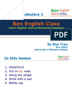 TOEIC Vocabulary 1: Ben English Class