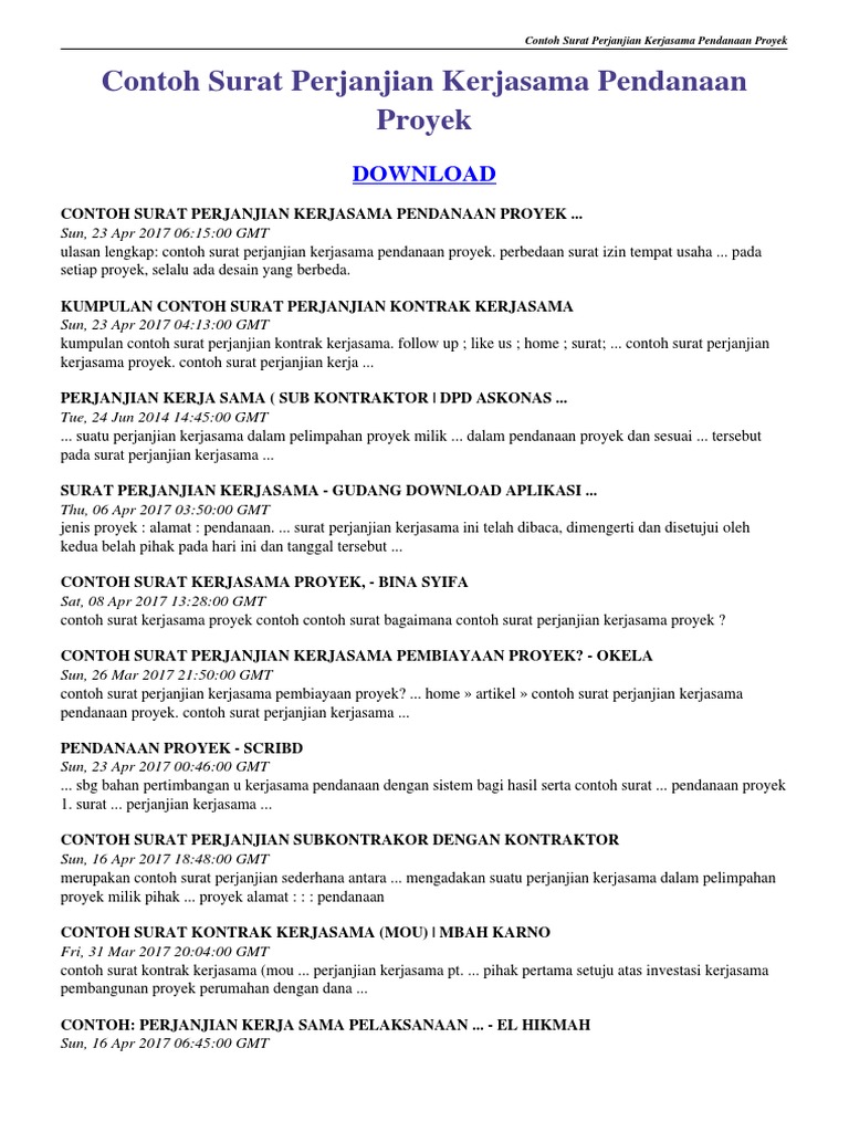 kerjasama pdf surat mou contoh proyek.pdf kerjasama perjanjian pendanaan surat contoh kerjasama pdf surat mou contoh proyek.pdf kerjasama perjanjian pendanaan surat contoh
