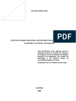 Efeitos Do Erro Amostral Nas Estimativas Dos Parâmetros