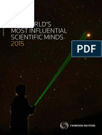 The World's Most Influential Scientific Minds 2015-Thomson Reuters (2016) PDF