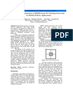 Modeling and Simulation of MEMS Based 3D Vibrating Gyroscope