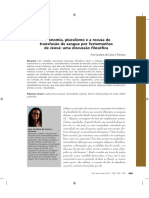 Ana Carolina Da Costa e Fonseca - Autonomia, Pluralismo e a Recusa de Transfusão de Sangue Por Testemunhas de Jeová - Uma Discussão Filosófica