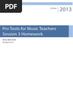 Midnight Music Online Homework Pro Tools Session 3