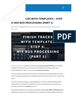 Finish Tracks With Templates - Step 6_ Mix Bus Processing (Part 1)