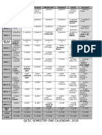 College Calendars Sem 1 2016