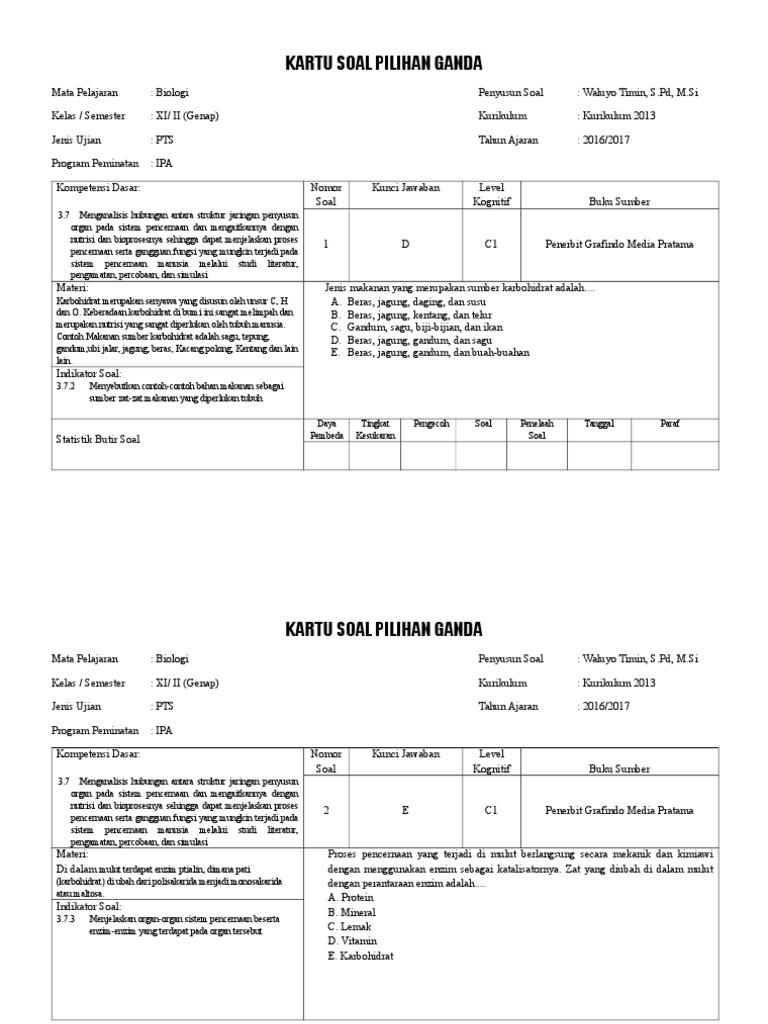 47+ Contoh soal pilihan ganda dengan indiaktor mendeskripsikan pada materi biologi ideas