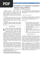 Finite Element Analysis of Composite Laminated Beams Using ANSYS