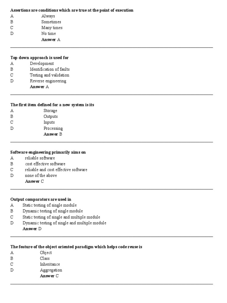 Software Engineering Quiz | PDF | Software Prototyping | Process ...