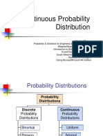 Continuous Probability Distribution