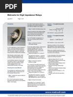 Metrosils for High Impedance Relays