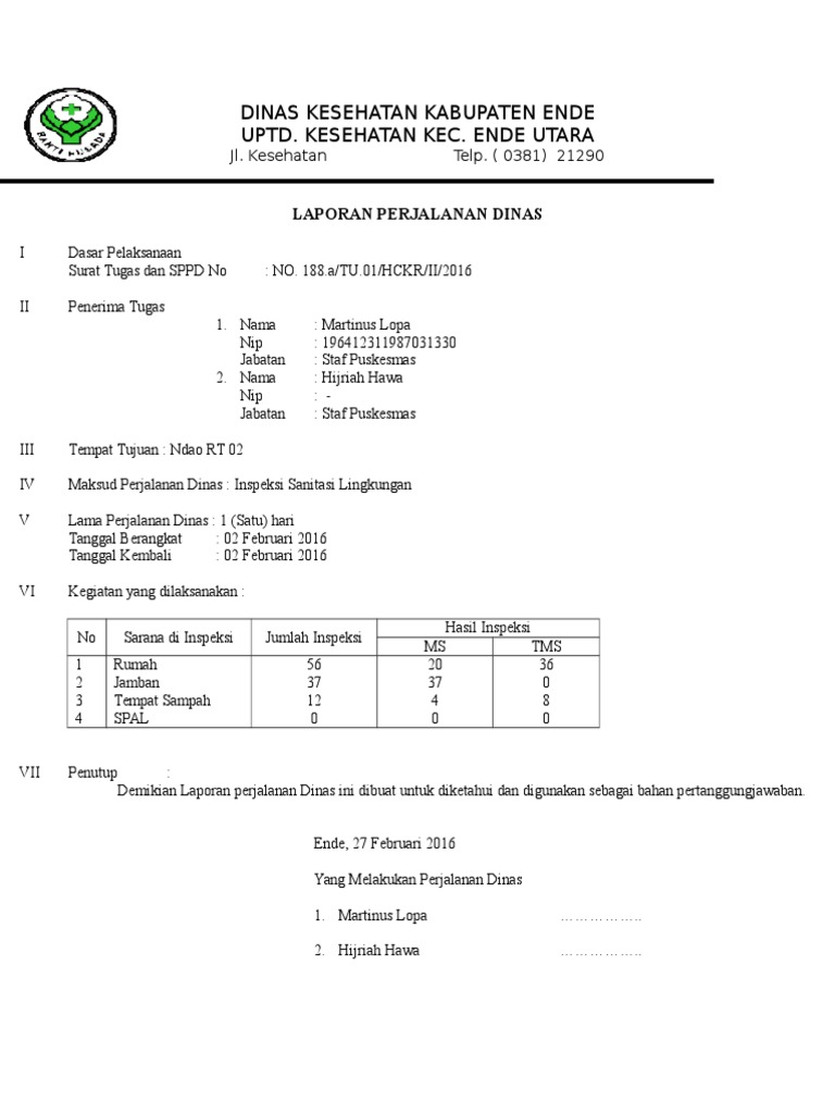 Laporan Perjalanan Dinas Edit