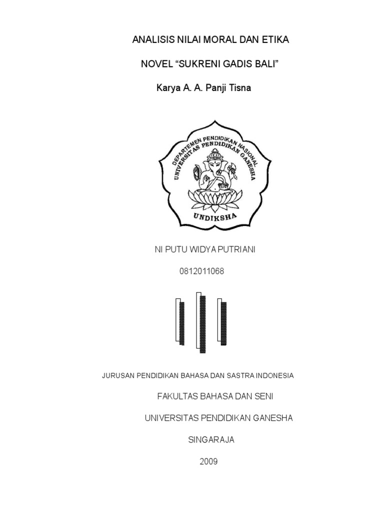 Analisis Nilai Moral Dan Etika Novel Suk Pdf