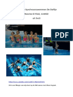 Promotiefilmpje Synchroonzwemmen de Dolfijn Nesrine El Filali, 114450 Uit 3vz3