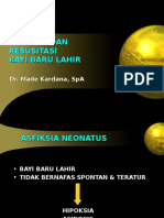 Asfiksia Dan Resusitasi Bayi Baru Lahir DR Kardana