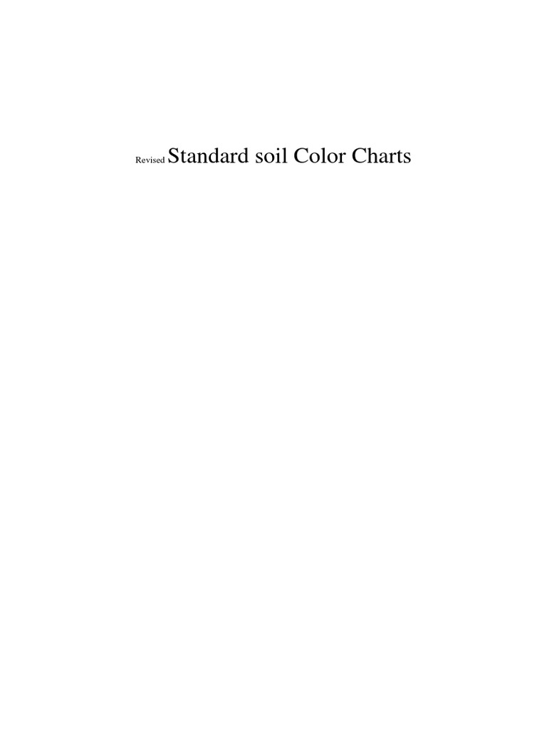 Munsell Soil Color Chart PDF Computer Graphics Qualia