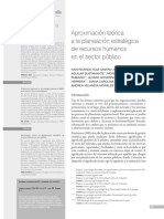 Aproximación Teórica a La Planeación Estratégica de Recursos Humanos en El Sector Público