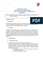 Primer Informe de Avance Evaluación Clave PDF