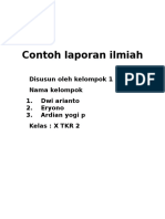 Contoh laporan ilmiah