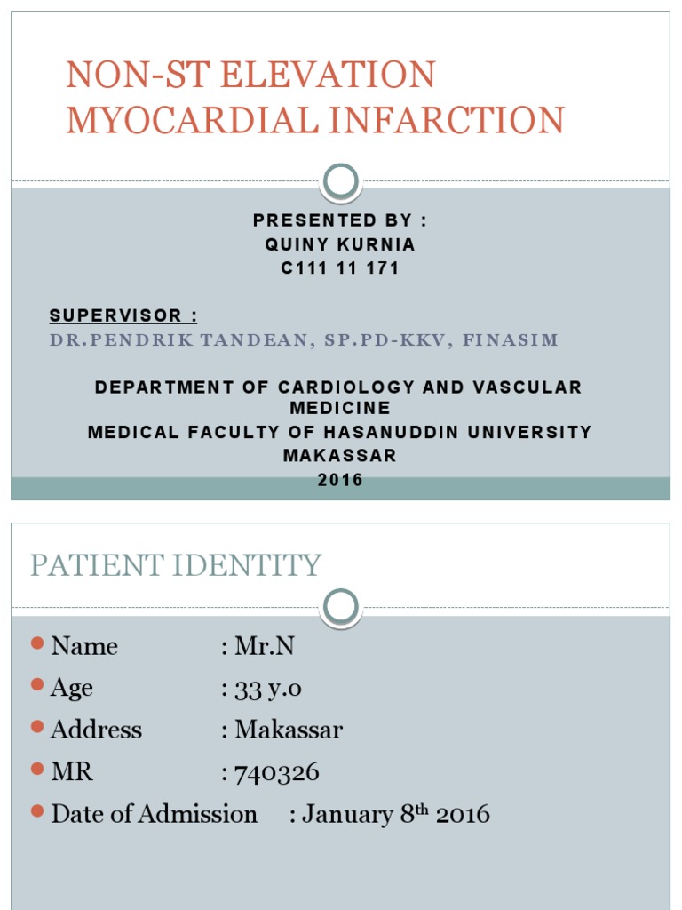 NSTEMI | PDF | Myocardial Infarction | Cardiovascular System