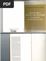 Variações Sobre a Técnica de Gravador no Registro da Informação Viva - Maria Isaura Pereira de Queiroz